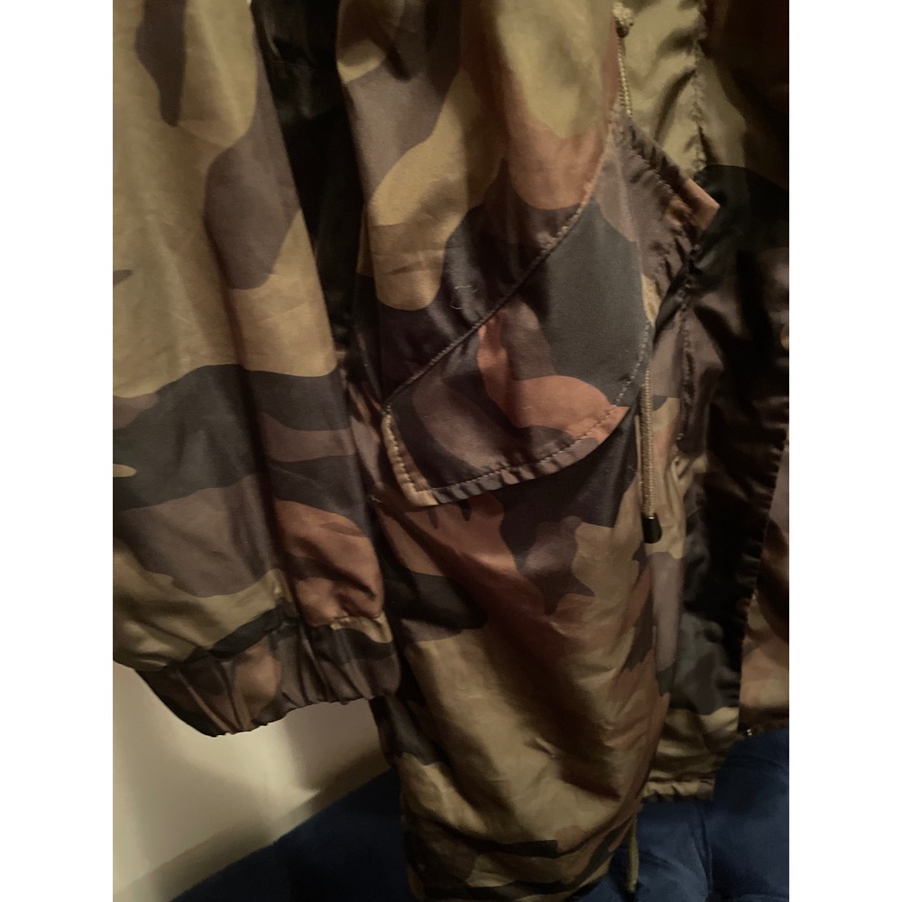 ZARA Camo Parka Jacket Small Lightweight Hooded Utility Military - Picture 4 of 10